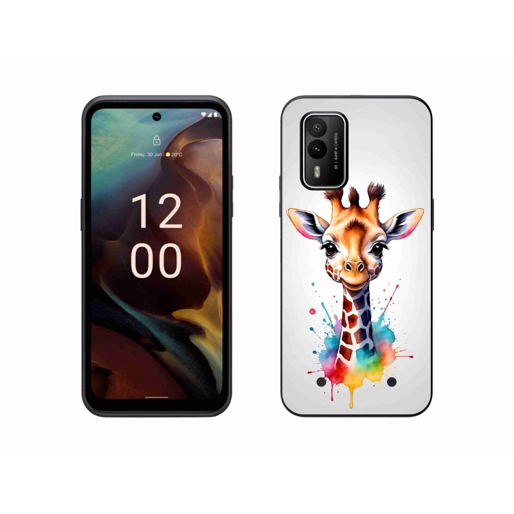 Zselés borítás mmCase a Nokia XR21 készülékhez - zsiráf 1