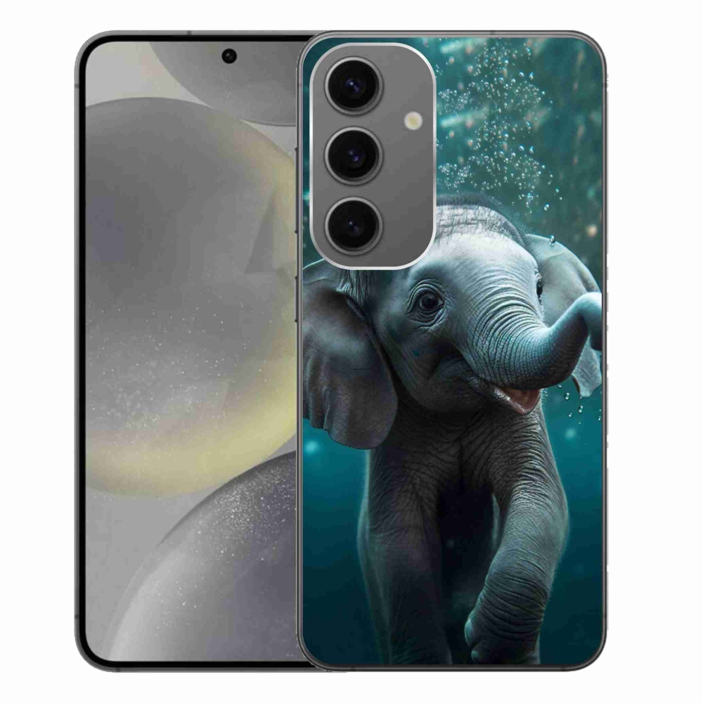 Zselés borítás mmCase Samsung Galaxy S24+ - elefánt a víz alatt