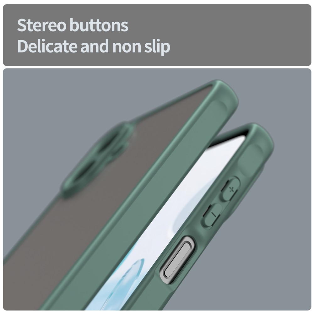 Zselés tok kemény hátlappal Samsung Galaxy A07 4G - zöld