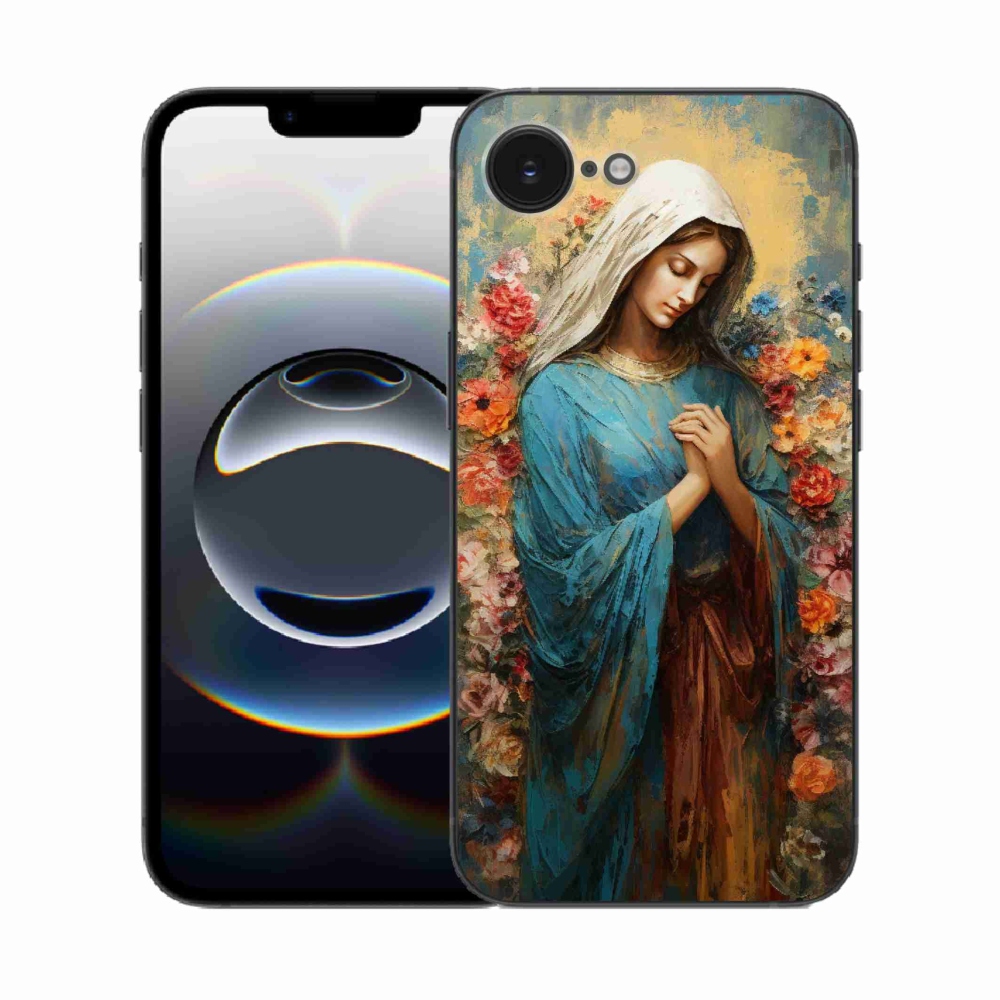Zselés borítás mmCase iPhone 16e készülékhez - szent nő