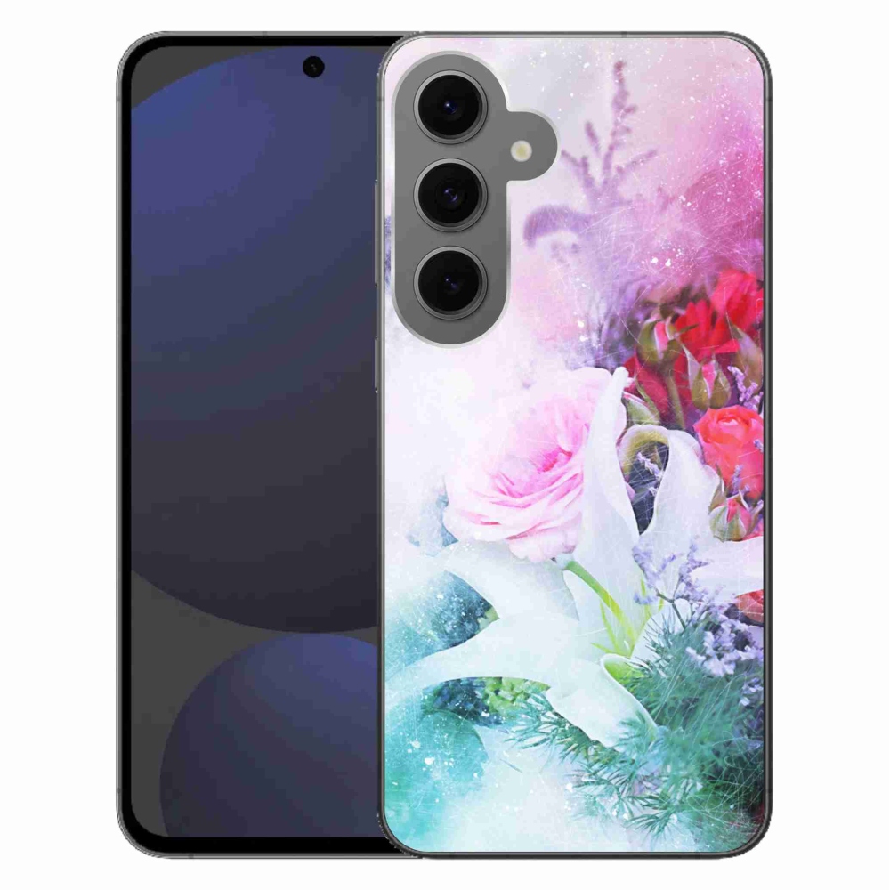 Gél védőhuzat mmCase Samsung Galaxy S24 FE - virágok 4