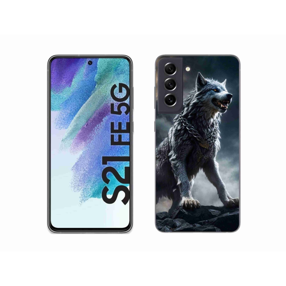 Zselés borítás mmCase Samsung Galaxy S21 FE 5G - farkas 1