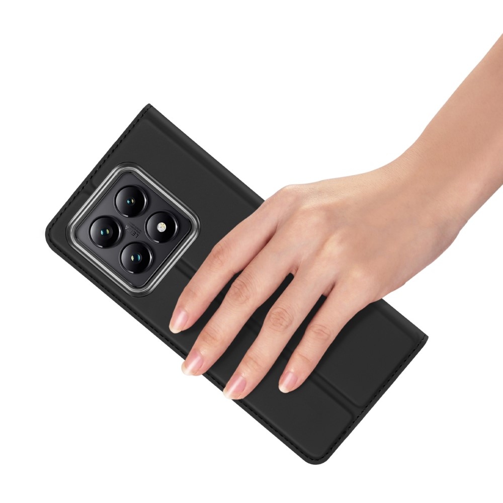 DUX könyvtáska Xiaomi 14T Pro-hoz - fekete