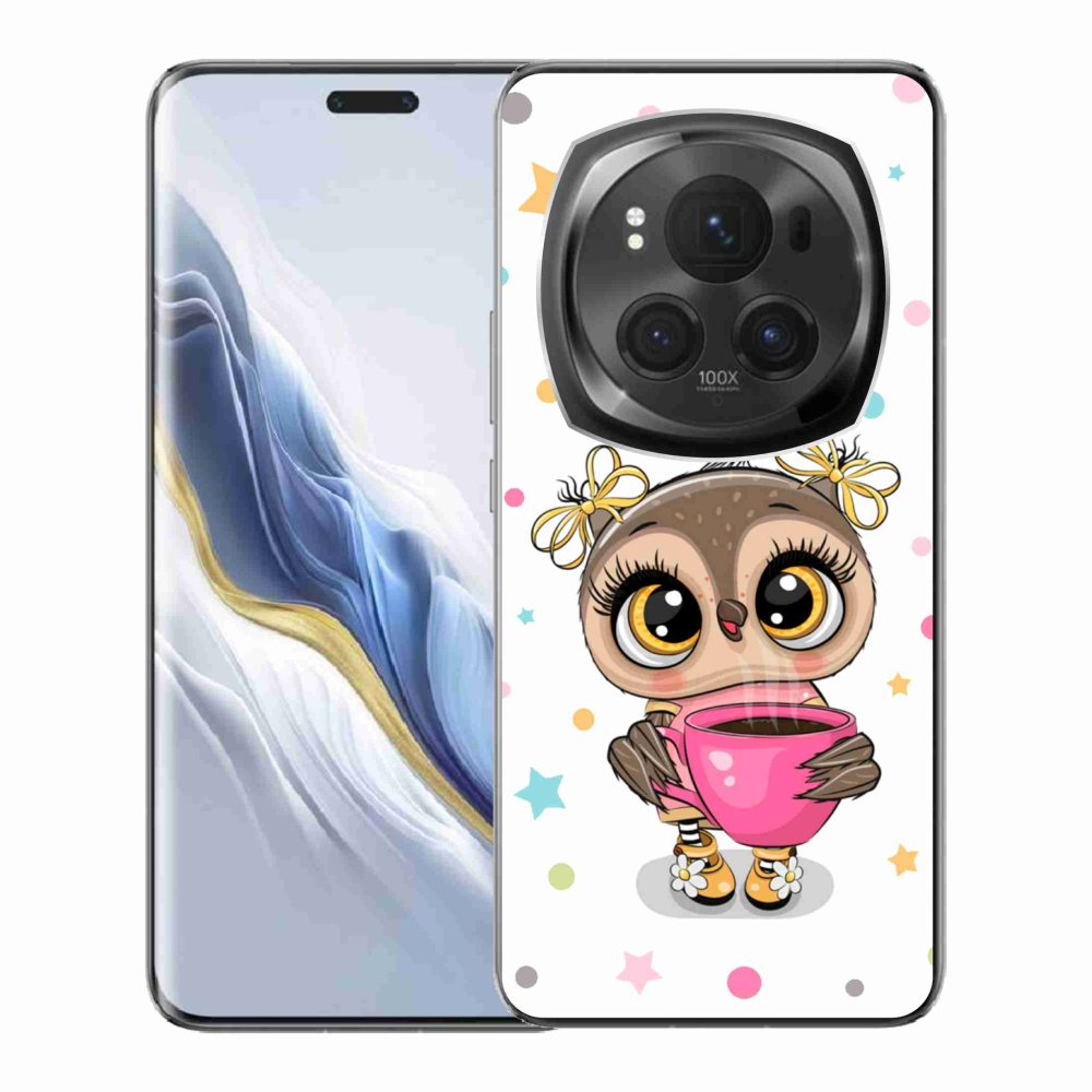 Gél borító mmCase a Honor Magic 6 Pro 5G készülékhez - rajzfilm bagoly
