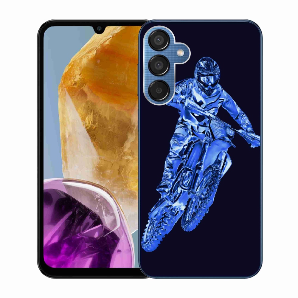 Zselés borítás mmCase Samsung Galaxy M15 5G - motocross 1
