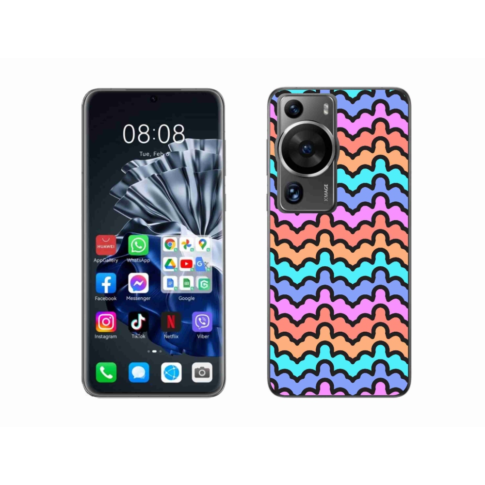 Zselés borítás mmCase a Huawei P60 Pro számára - absztrakt motívum 30