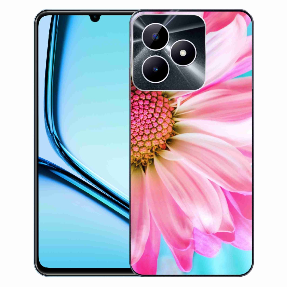 Zselés borító mmCase a Realme Note 50 készülékhez - rózsaszín virág