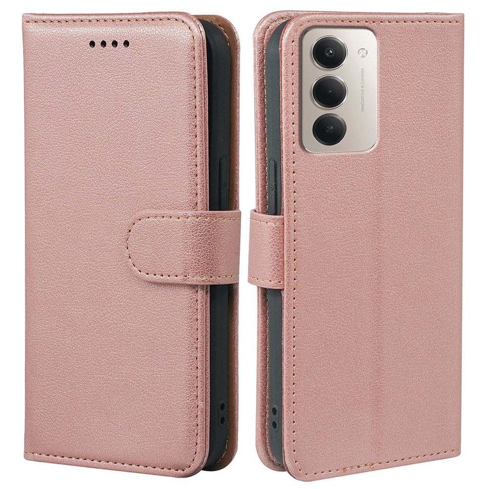 Csatos könyv tok Xiaomi Redmi 15 5G - rózsaarany