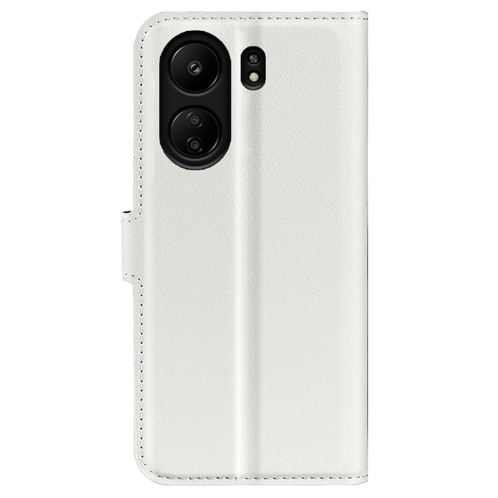 Litchi könyv tok a Xiaomi Poco C65/Redmi 13C készülékhez - fehér
