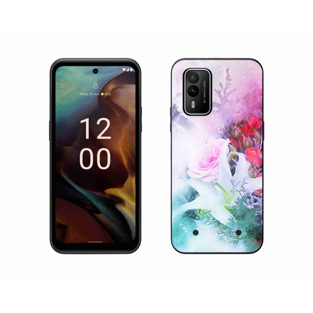 Zselés borítás mmCase a Nokia XR21 készülékhez - virágok 4