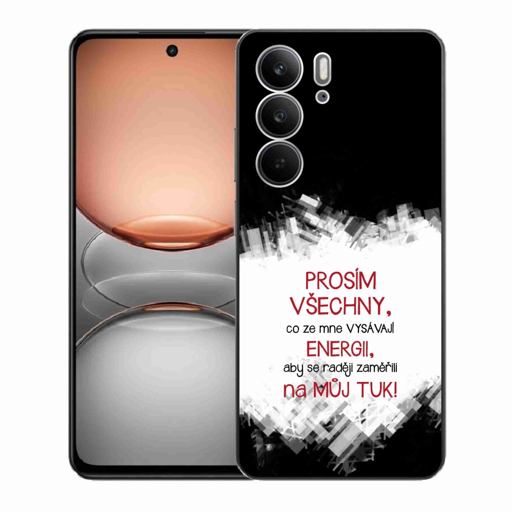 Gél borító mmCase a Realme C75 készülékhez - vicces szöveg 1 piros