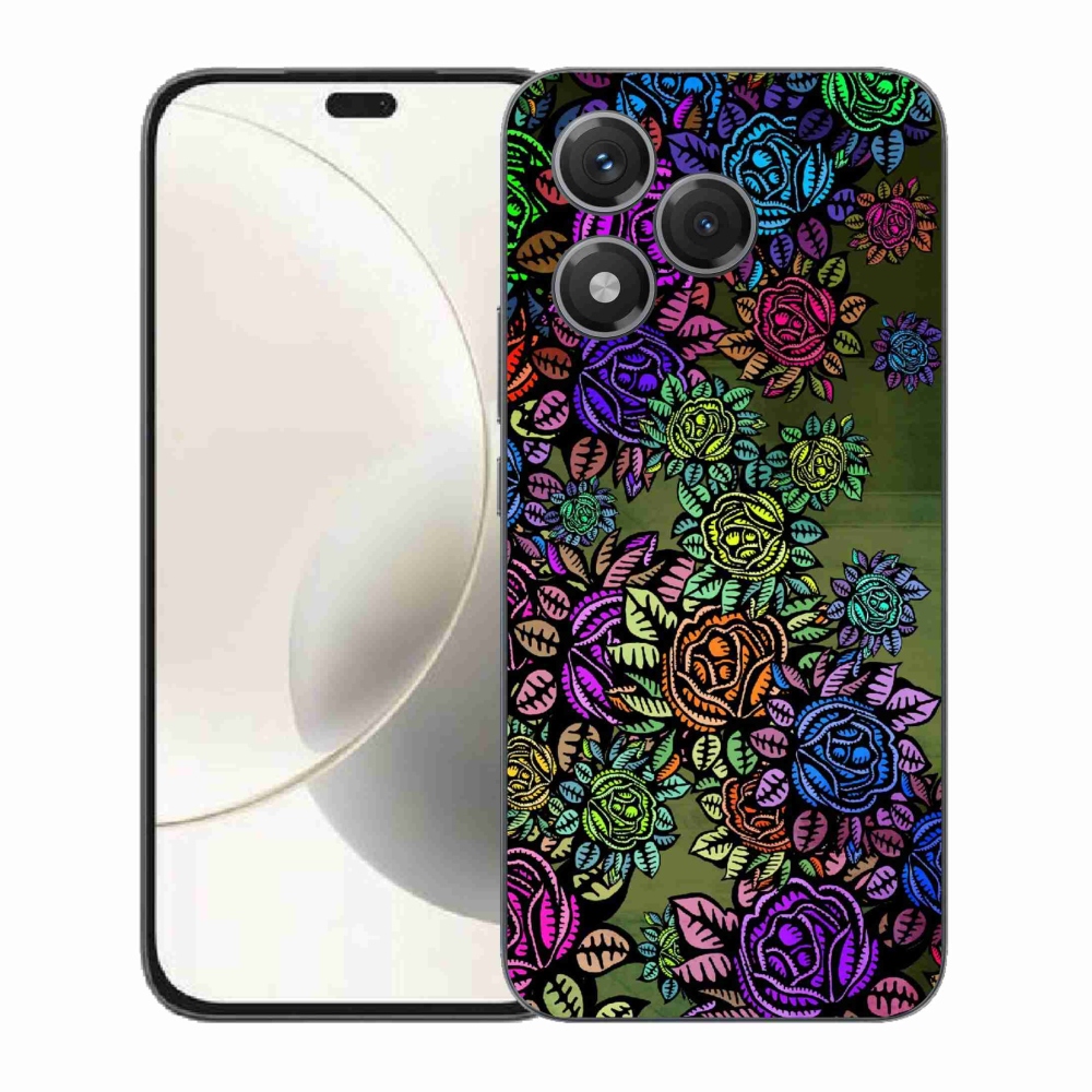Zselés borítás mmCase a Honor 400 Lite készülékhez - virágok 6