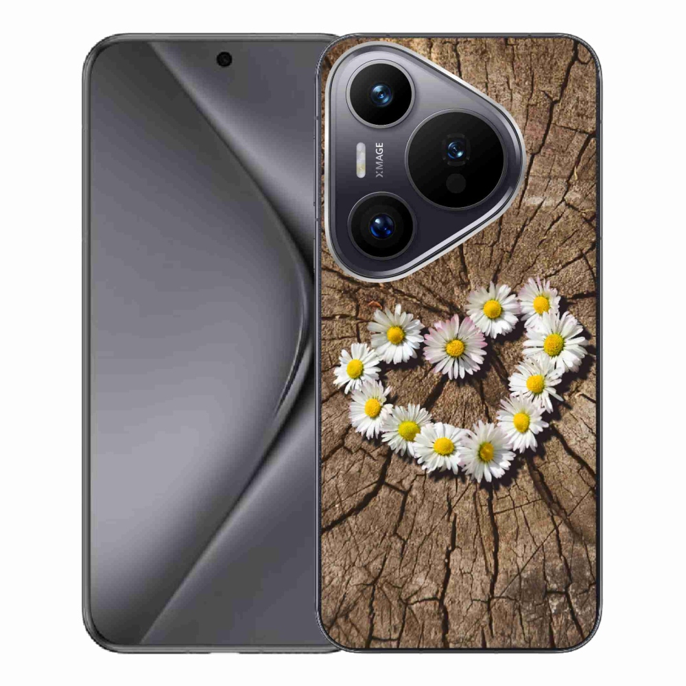 Zselés borítás mmCase a Huawei Pura 70 Pro készülékhez - százszorszépek szíve