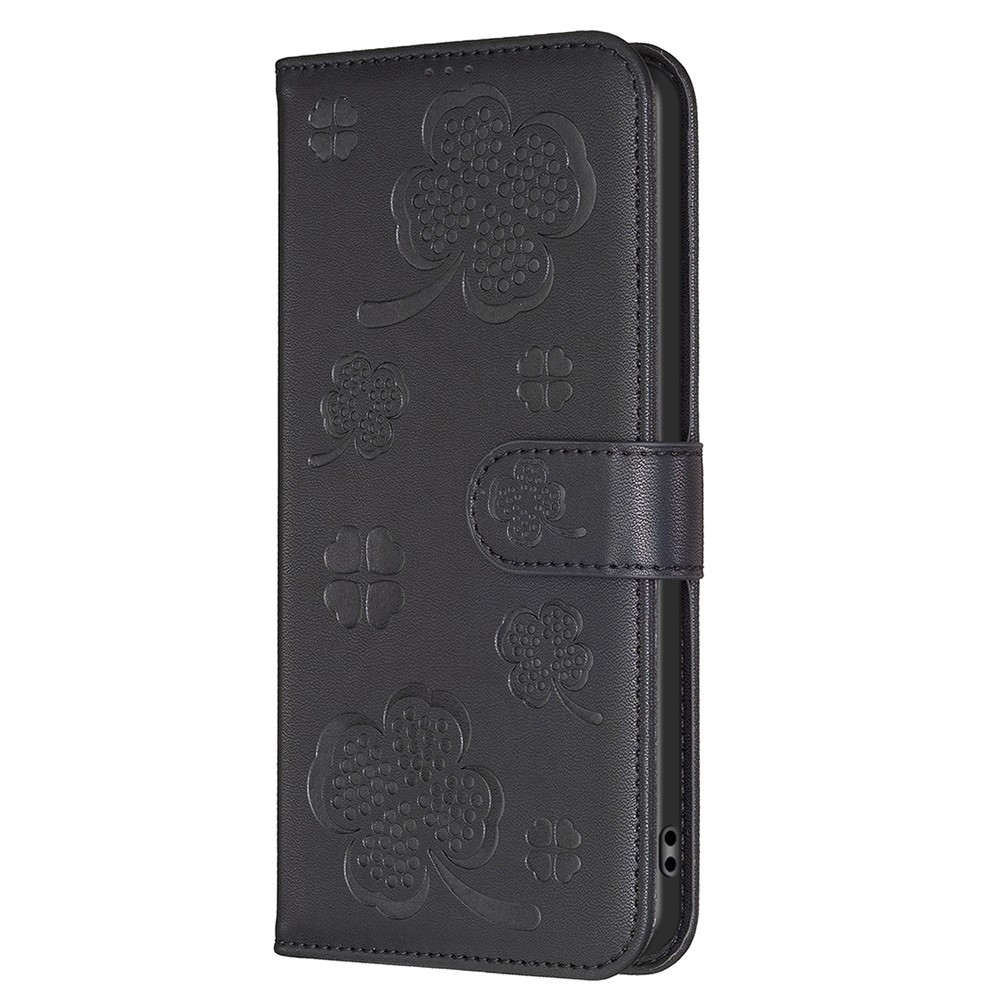 Clover könyv tok Samsung Galaxy S25 Edge készülékhez - fekete