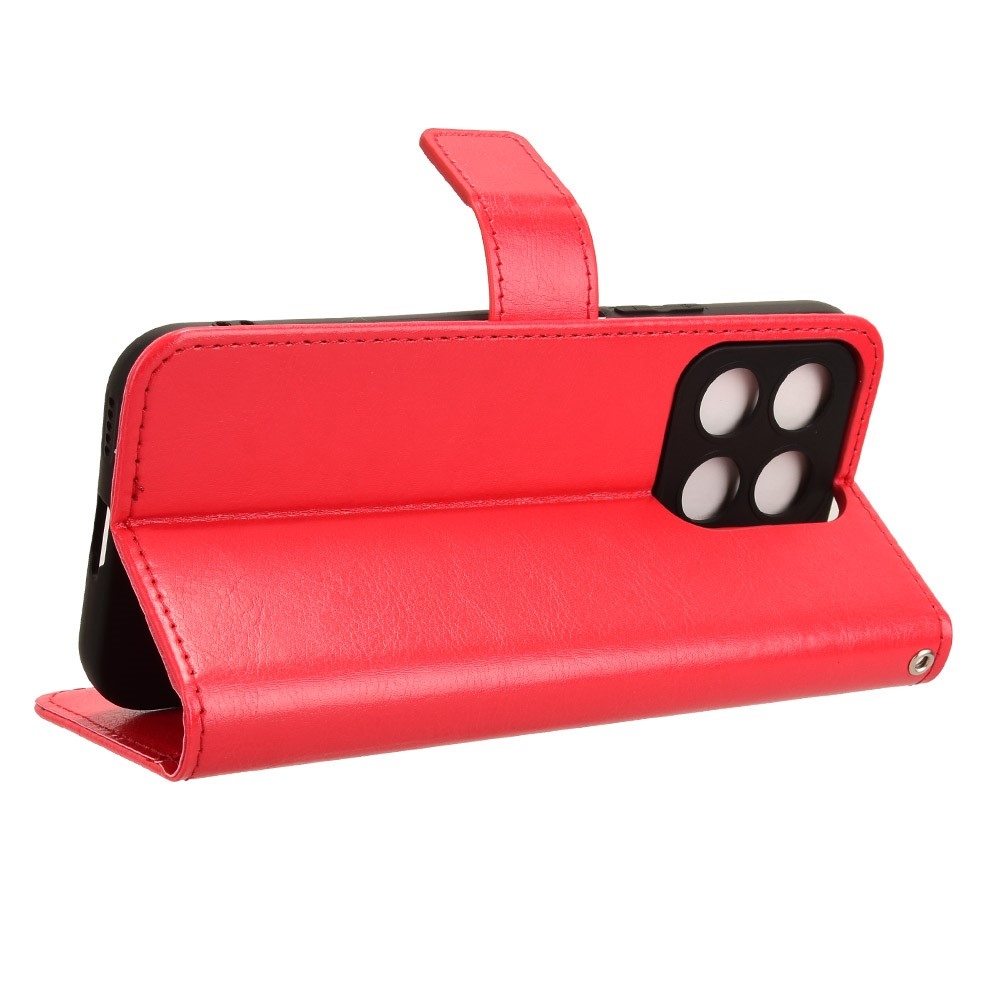 Őrült könyv tok a Honor X8c-hez - piros