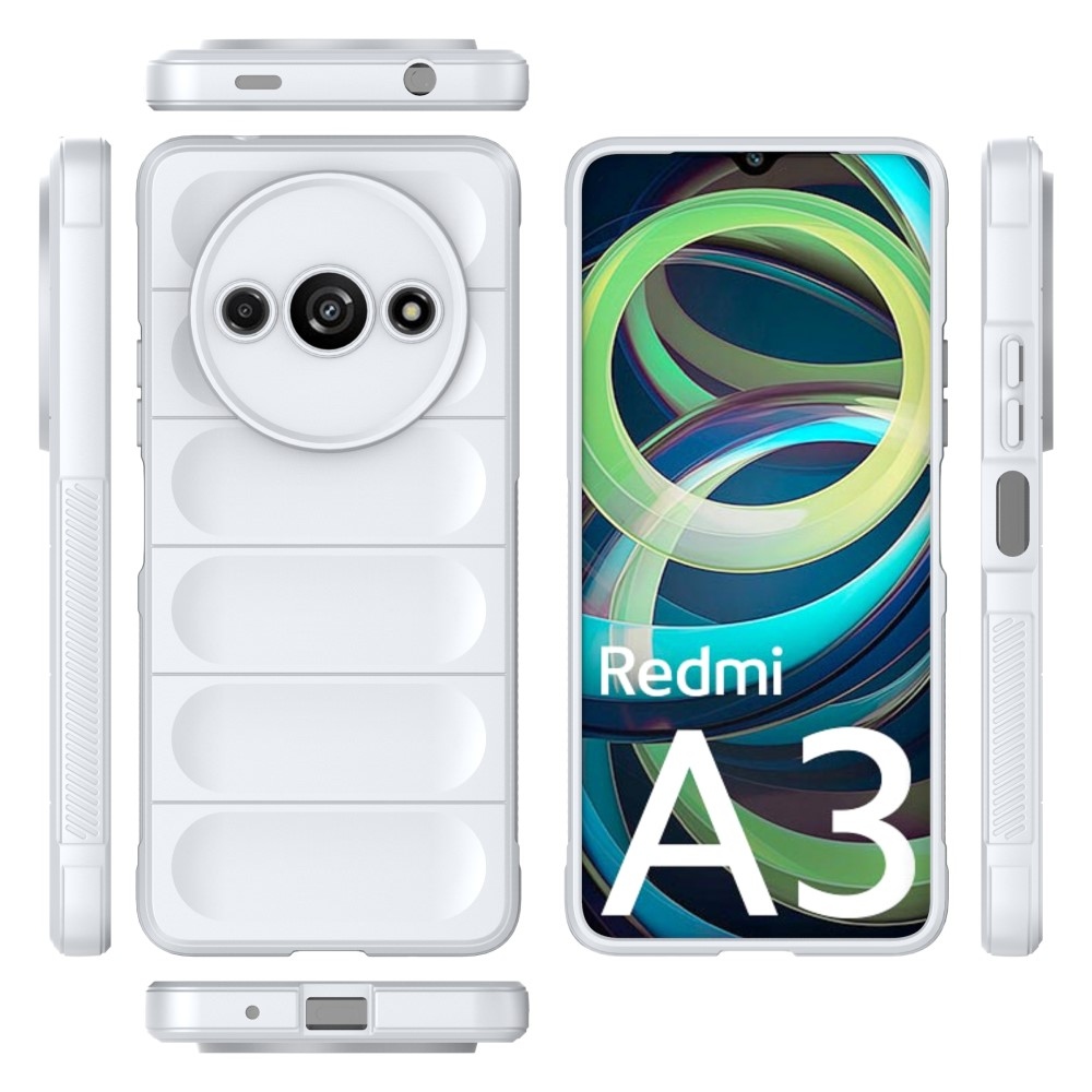 Rugg tartós zselés tok Xiaomi Redmi A3-hoz - fehér