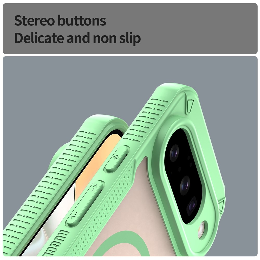 Froste tartós védőburkolat MagSafe-val a Google Pixel 10 készülékhez - zöld