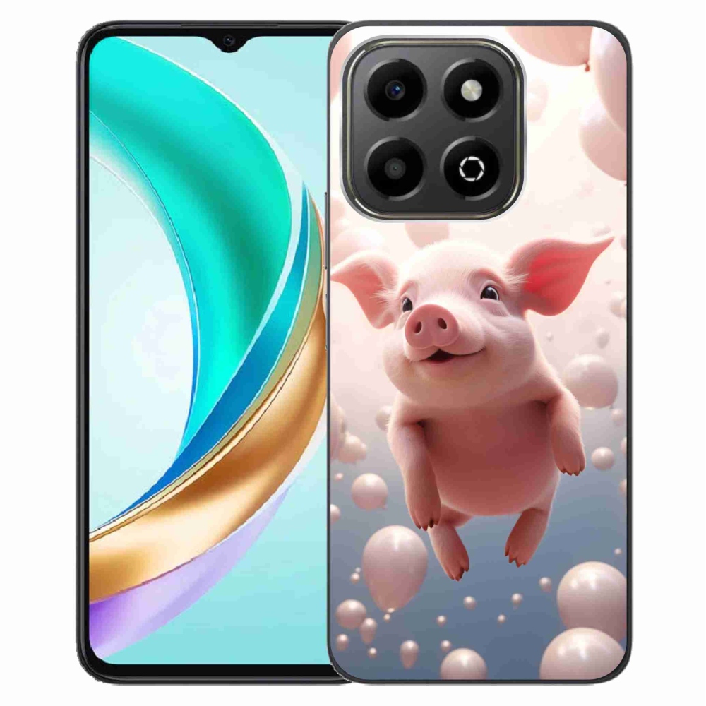 Gél borító mmCase a Honor X6b készülékhez - malacka lufikkal