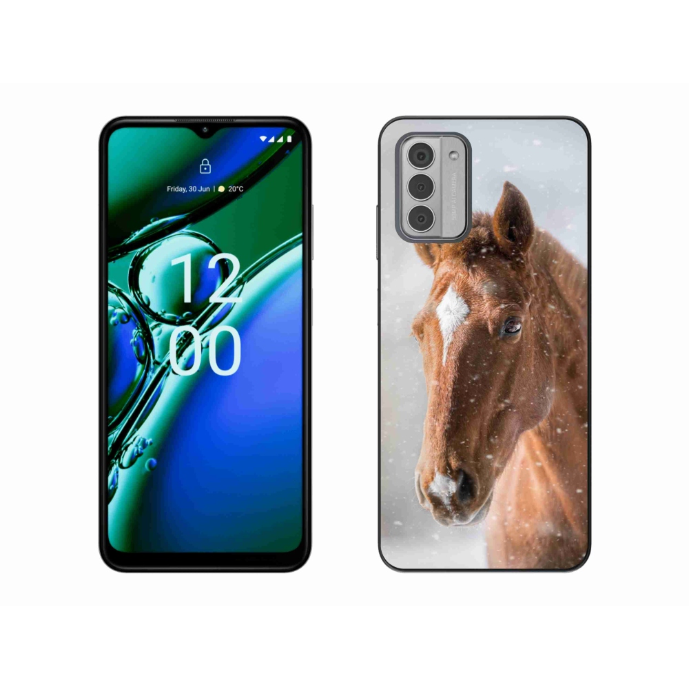 Zselés tok mmCase a Nokia G42 készülékhez - barna ló 2