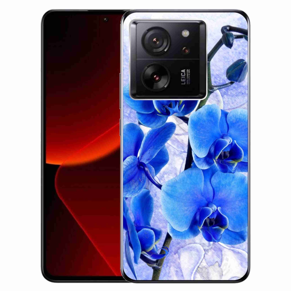 Gél borítás mmCase a Xiaomi 13T/13T Pro számára - kék virágok