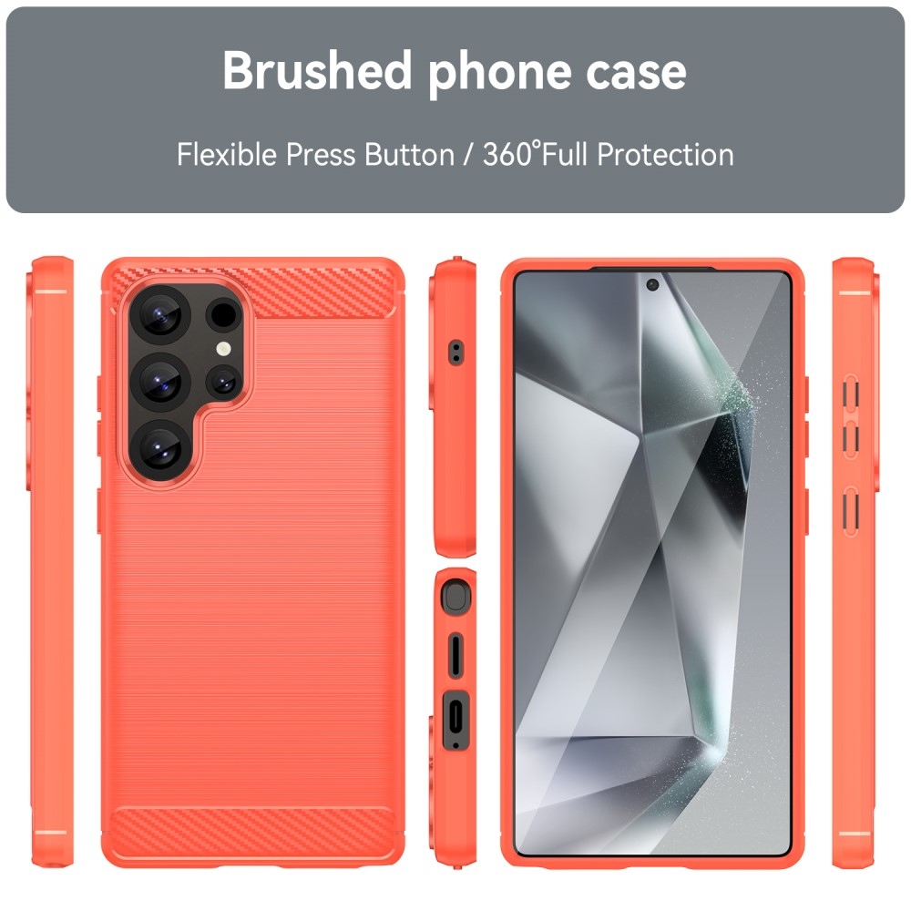 Szénálló zselés tok Samsung Galaxy S25 Ultra készülékhez - piros