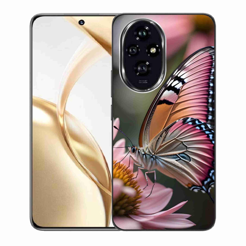 Zselés borító mmCase a Honor 200 5G készülékhez - színes pillangó