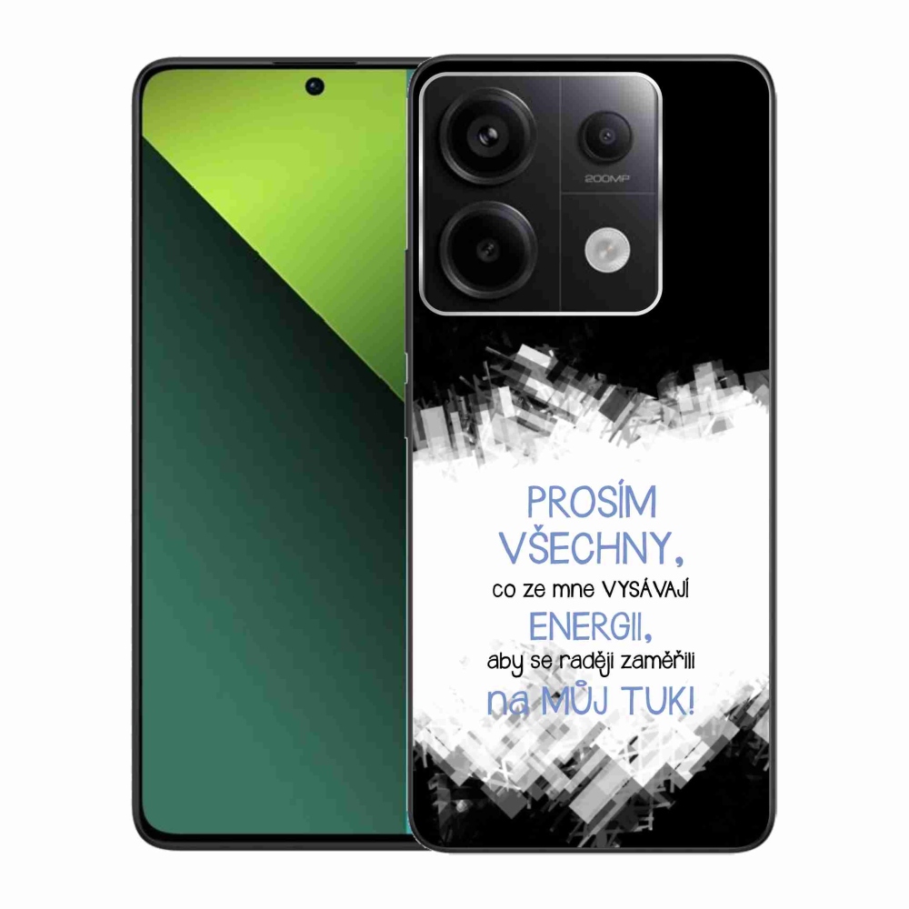 Gél borító mmCase a Xiaomi Redmi Note 13 Pro 5G/Poco X6 5G - vicces szöveg 1 kék