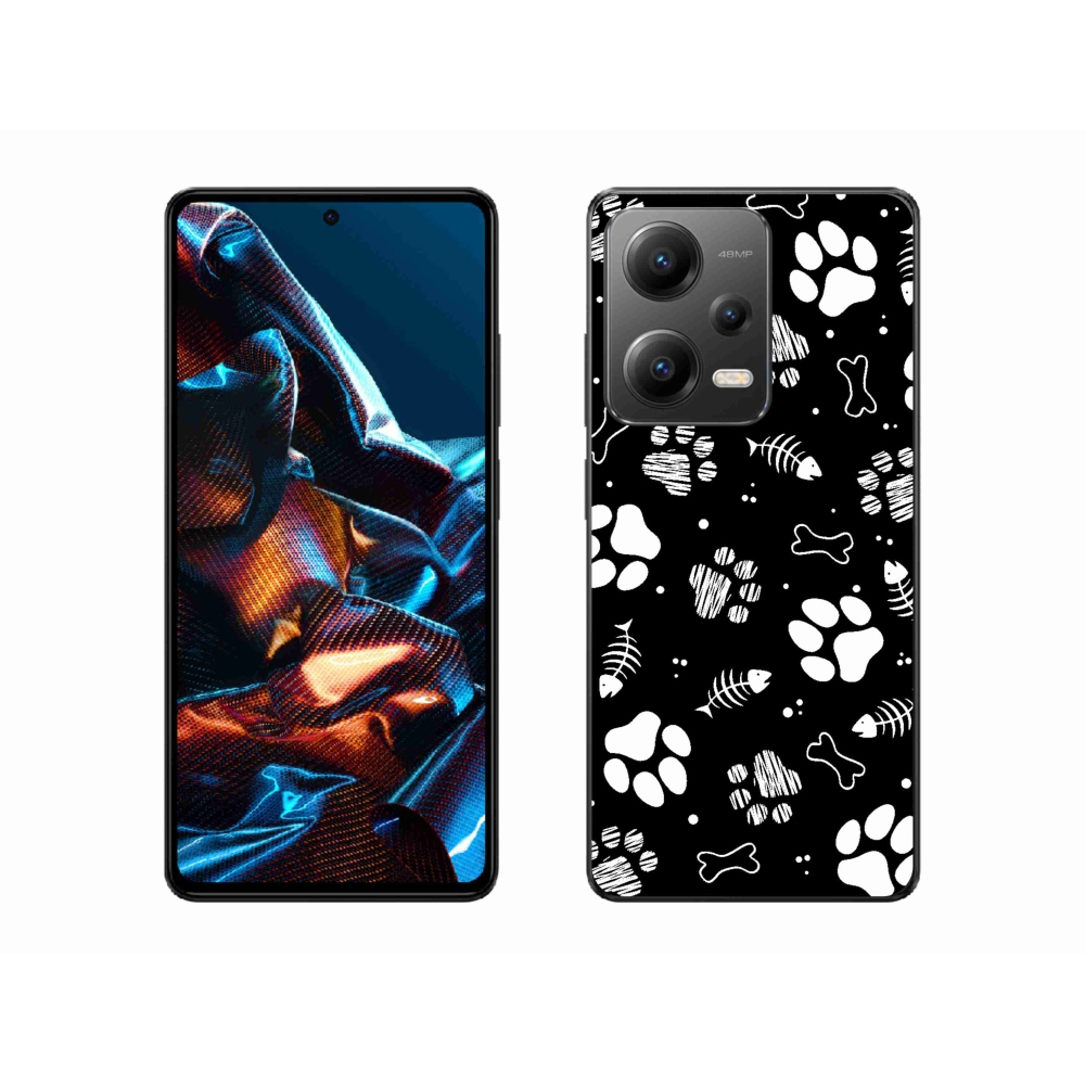 Gél borítás mmCase a Xiaomi Redmi Note 12 Pro 5G-hez - kutyamancsok