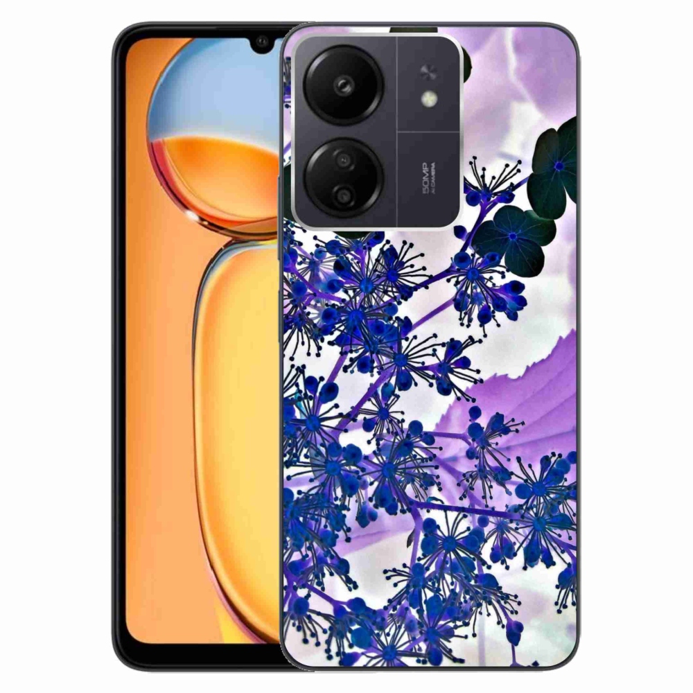 Gél borítás mmCase a Xiaomi Poco C65/Redmi 13C számára - hortenzia virág