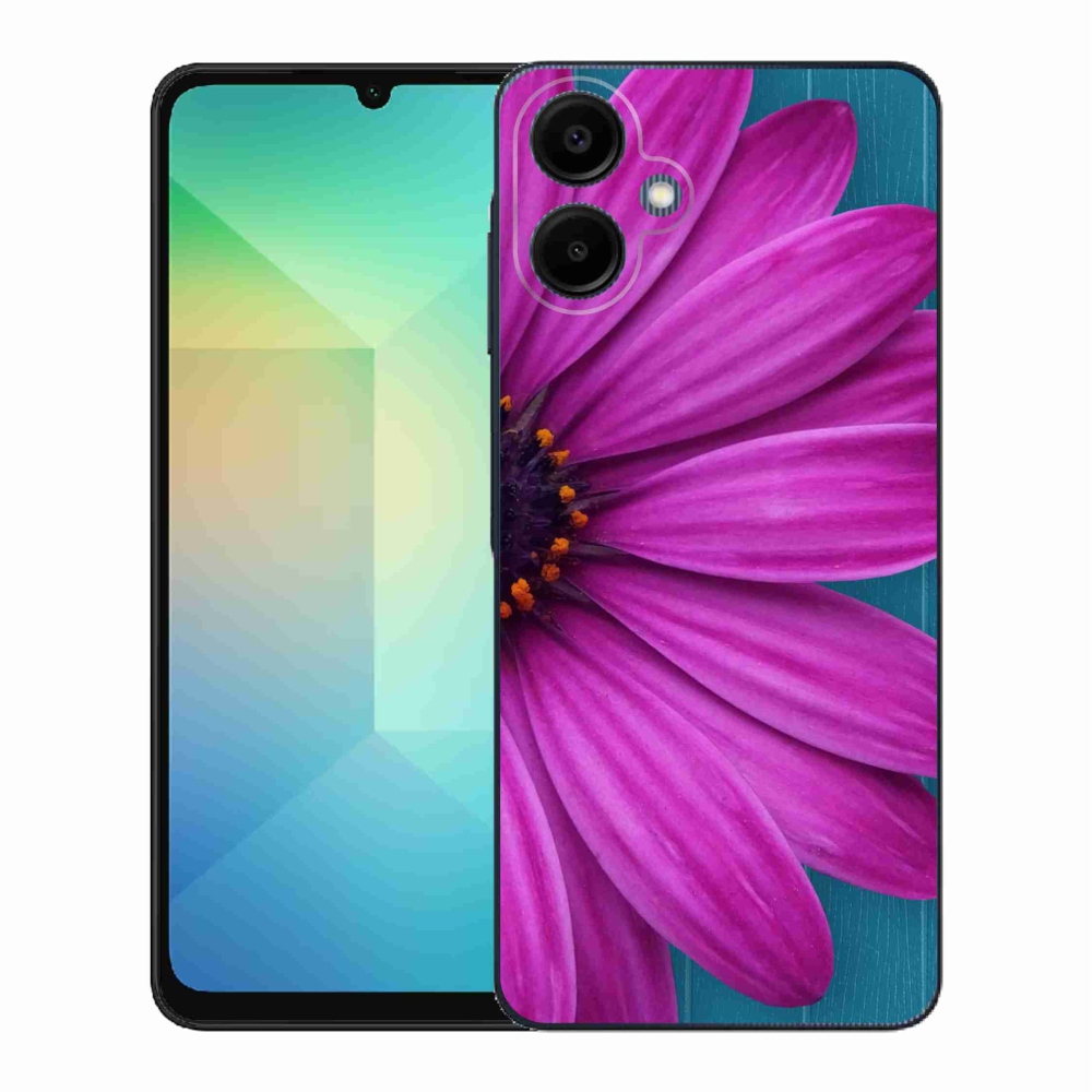 Zselés borítás mmCase Samsung Galaxy A06 4G - lila margaréta