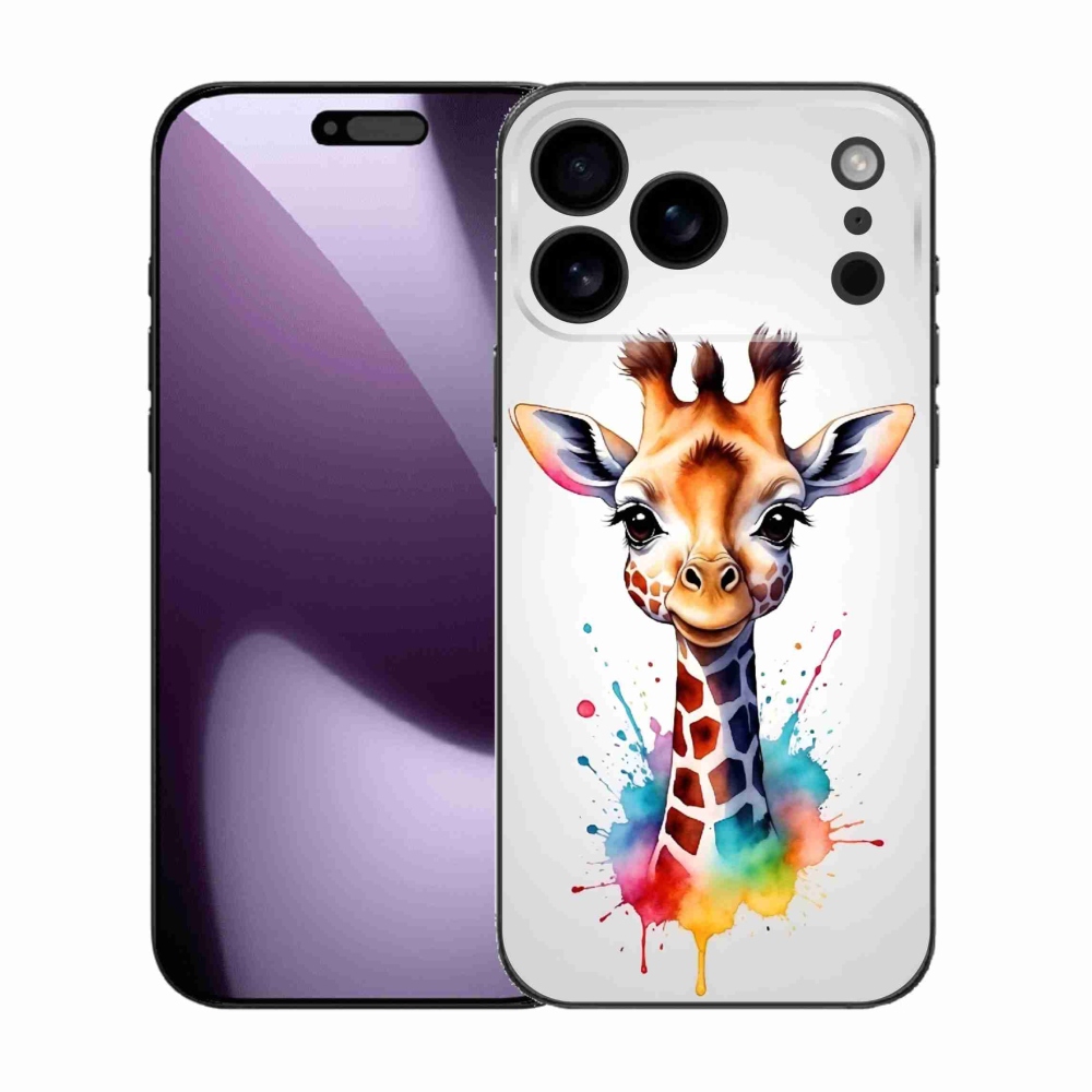 Zselés borítás mmCase iPhone 17 Pro Max készülékhez - zsiráf 1