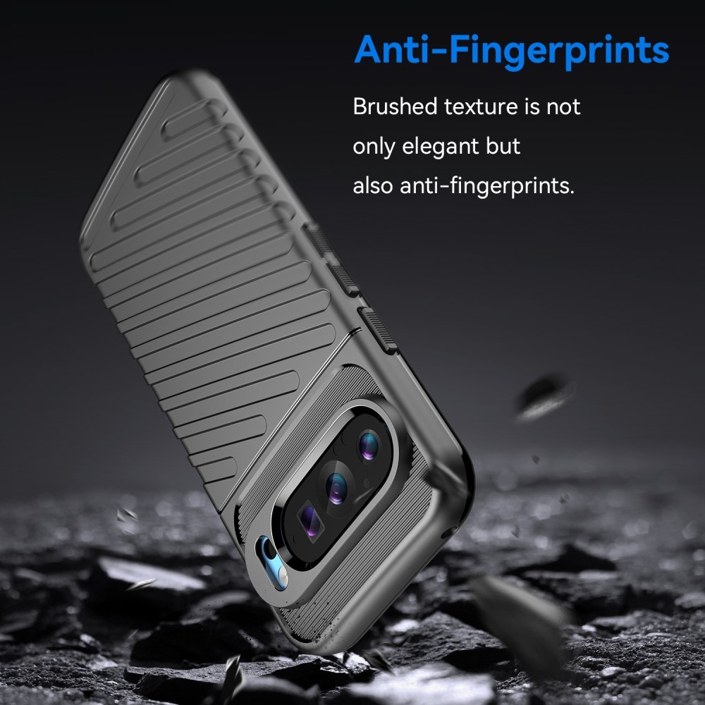 Thunder tartós zselés tok Google Pixel 9/9 Pro készülékhez - fekete