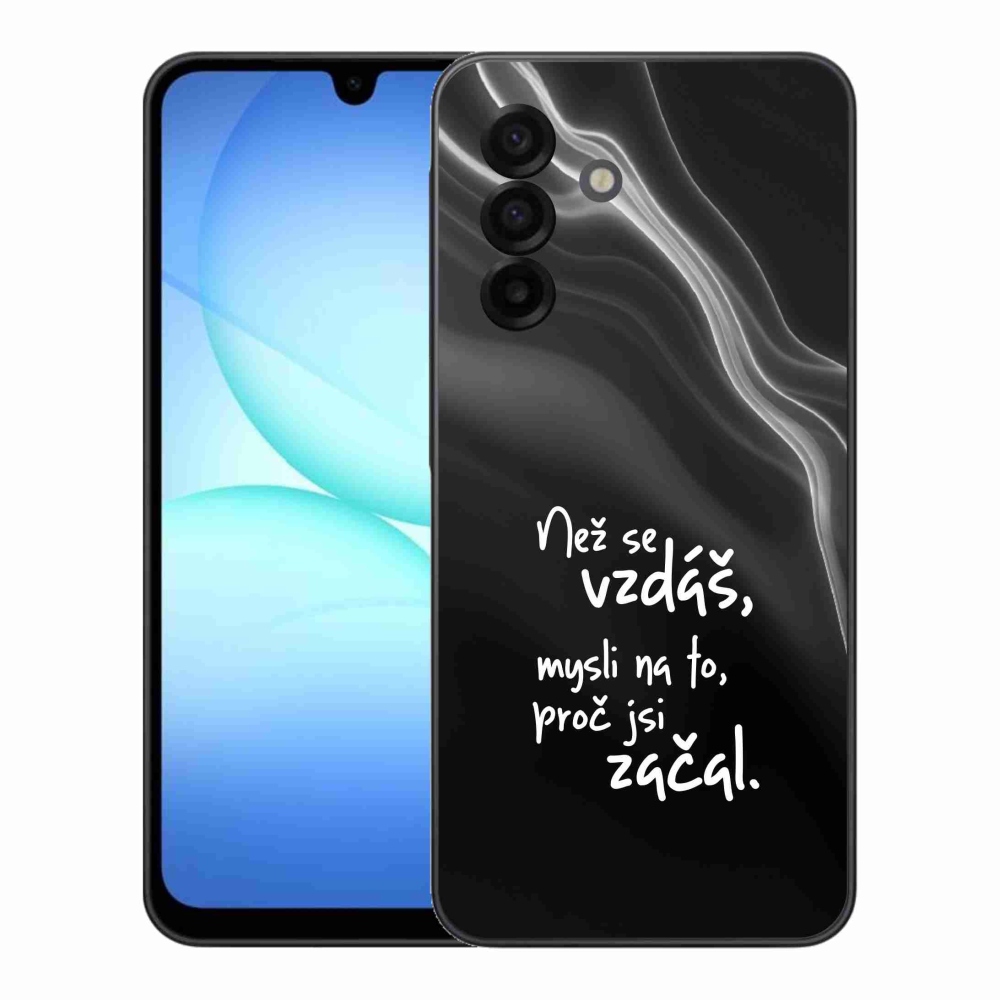 Gél borítás mmCase Samsung Galaxy A17 4G/5G - idézet 2 fekete háttér