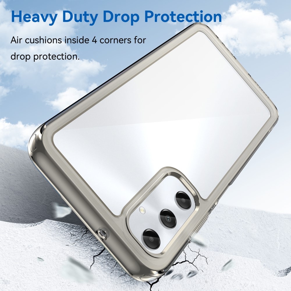 Gél tok kemény hátlappal Samsung Galaxy A05s készülékhez - szürke