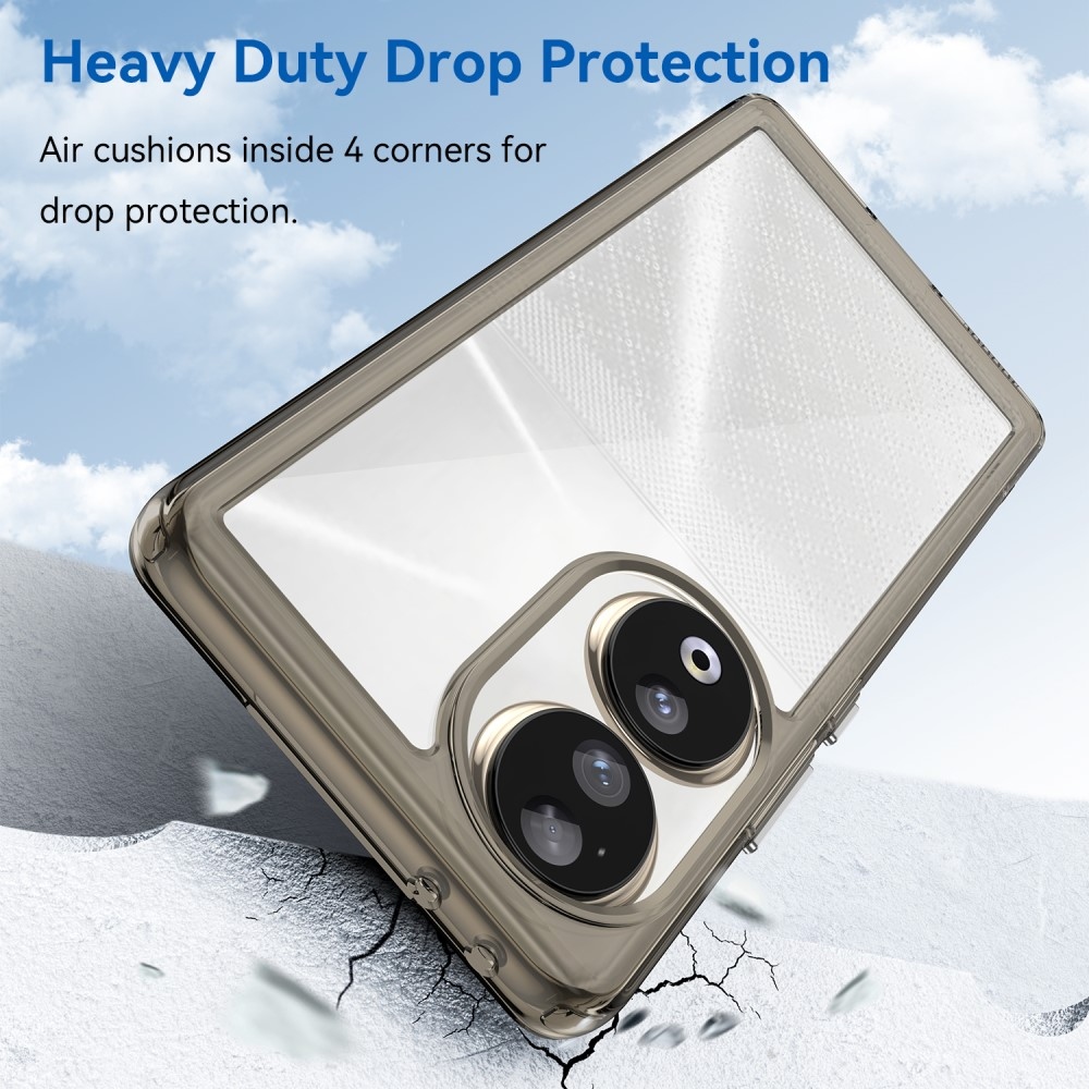 Gél tok fix hátlappal Honor 90 készülékhez - szürke