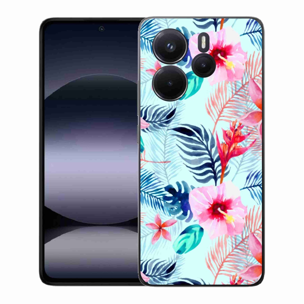 Gél borítás mmCase a Xiaomi Redmi Note 14-hez - virágok