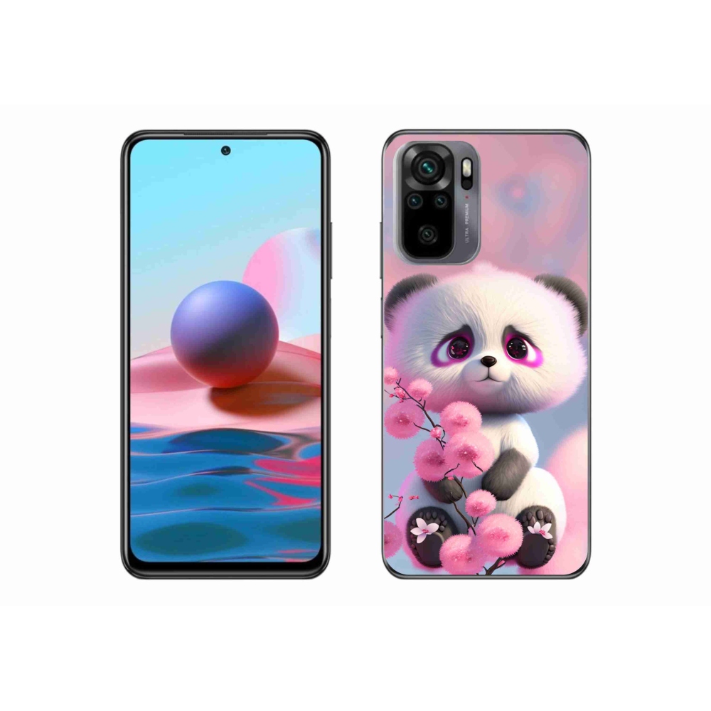 Gél borító mmCase a Xiaomi Redmi Note 10S-hez - aranyos panda 1