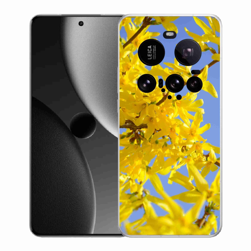 Gél borítás mmCase a Xiaomi 15 Ultra számára - sárga virágok