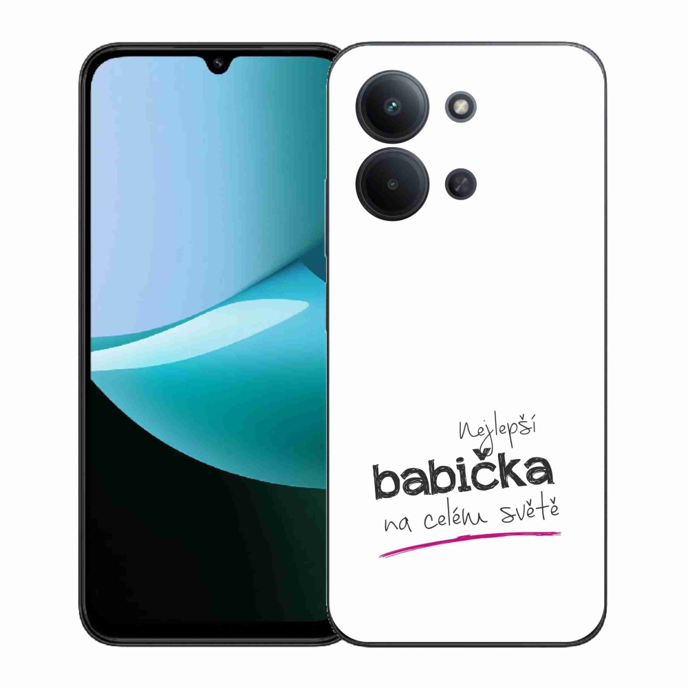 Gél borítás mmCase a Xiaomi Redmi 15C 4G (171mm)/Poco C85 4G (171mm) - legjobb nagyi 4 fehér háttérrel