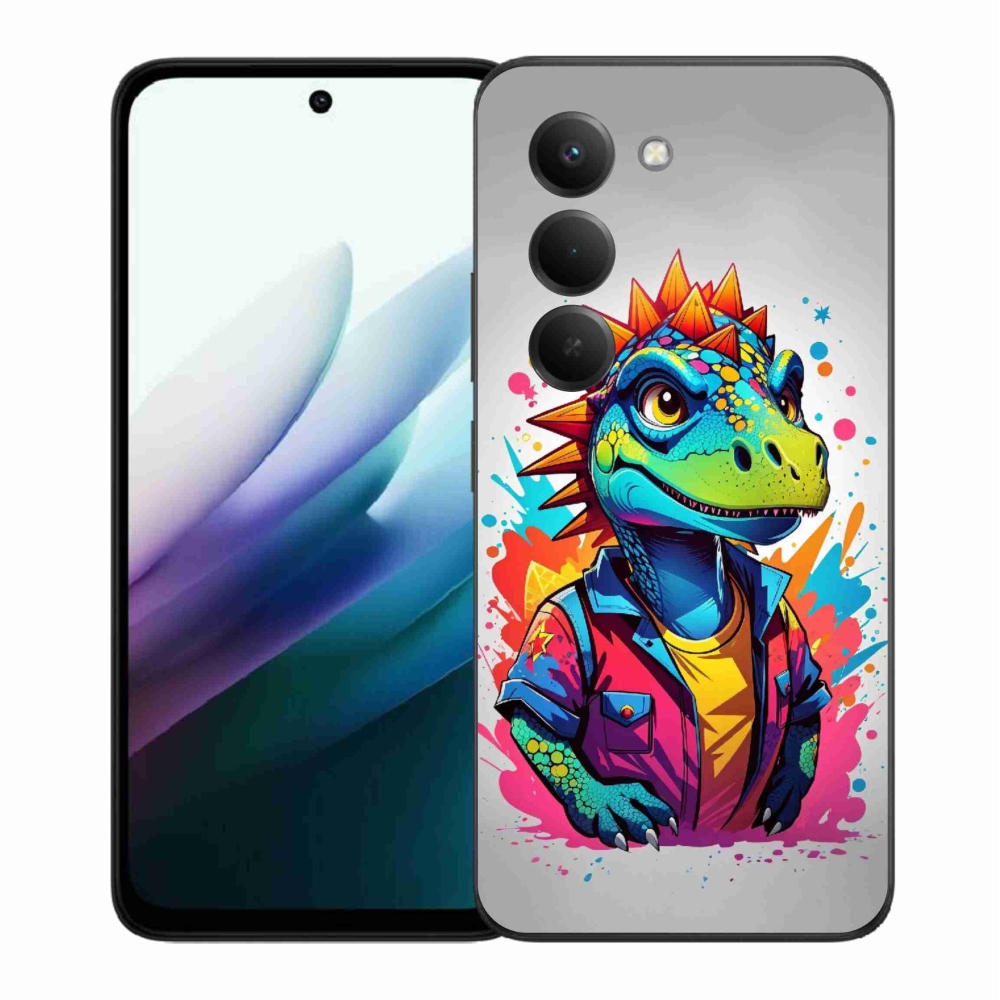 Gél borítás mmCase a Xiaomi Redmi 15 4G/5G (171mm) - színes dinoszauruszhoz