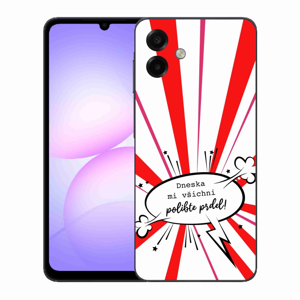 Gél borító mmCase Samsung Galaxy A07 4G - vicces szöveg 15 fehér háttér