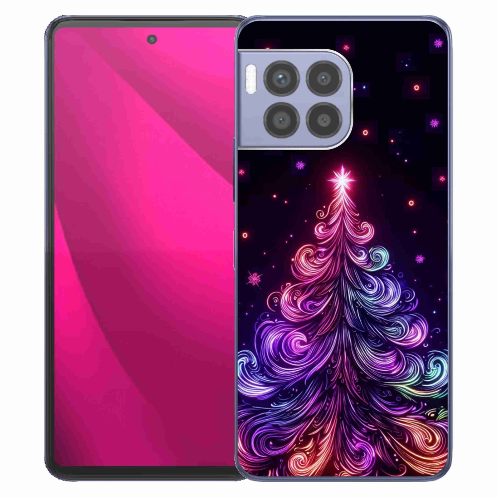 Zselés borítás mmCase a T-Mobile T Phone 2 Pro készülékhez - neon karácsonyfa 1