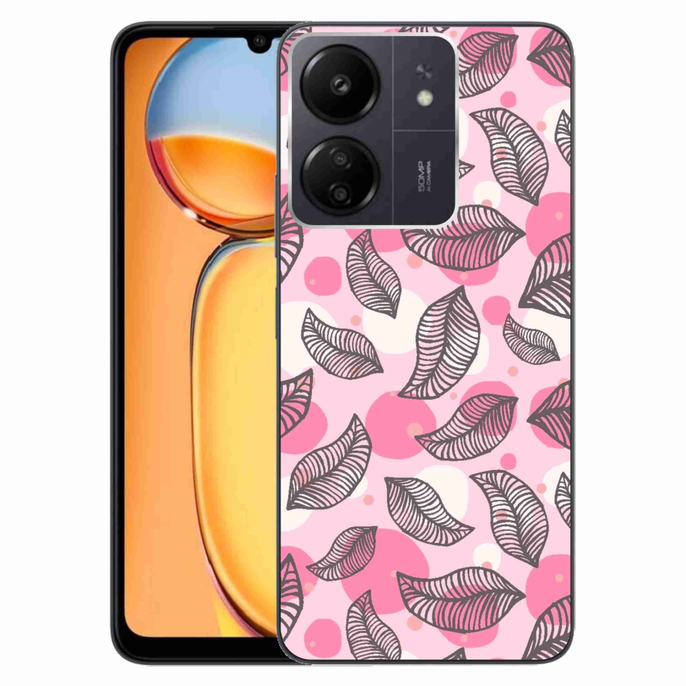 Gél borítás mmCase a Xiaomi Poco C65/Redmi 13C számára - rajzfilmes hulló levelek