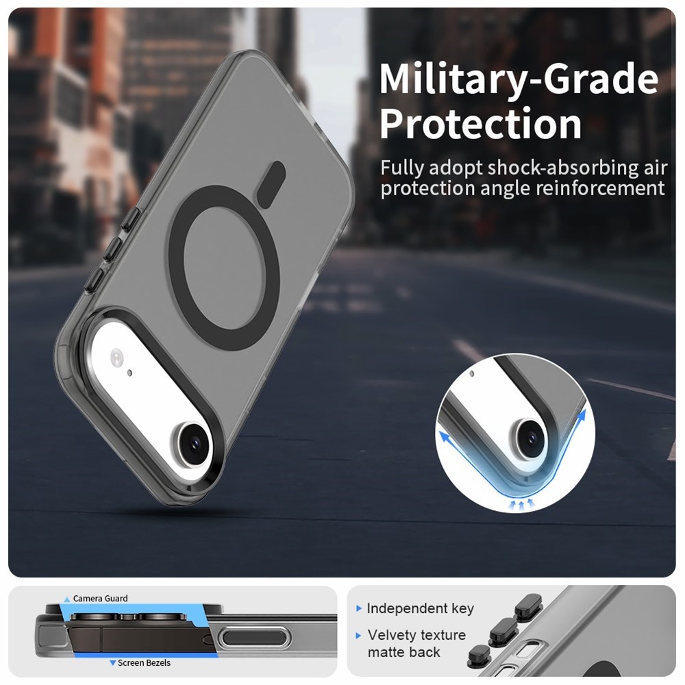 Candy MagSafe zselés tok iPhone 17 Air készülékhez - fekete