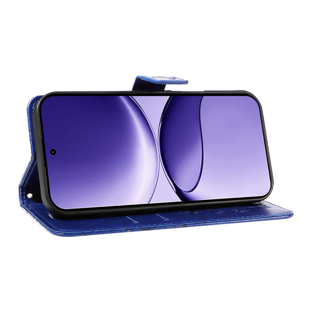 Nagy pillangó könyv tok a Xiaomi Poco F7 5G-hez - kék