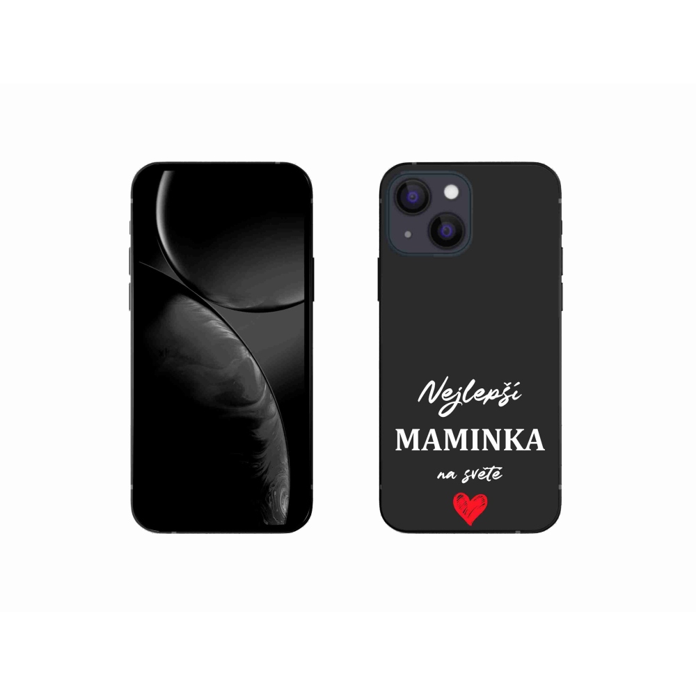 Gél borítás mmCase iPhone 13 mini 5.4 - legjobb anya 1 fekete háttér