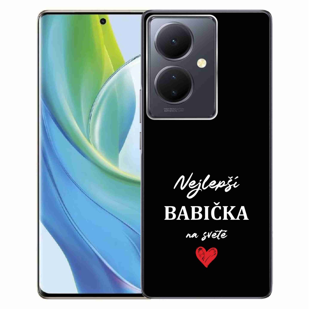 Gél borítás mmCase a Vivo V29 Lite 5G-n - Legjobb nagyi 1 fekete háttér