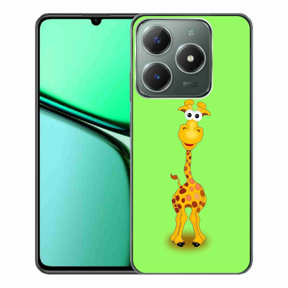 Gél borító mmCase a Realme C61 készülékhez - rajzfilm zsiráf