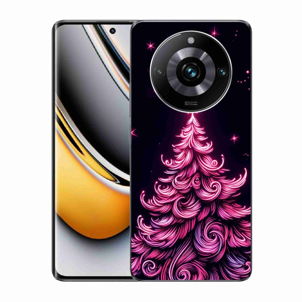 Gél borítás mmCase a Realme 11 Pro/11 Pro+ készülékhez - neon karácsonyfa 2