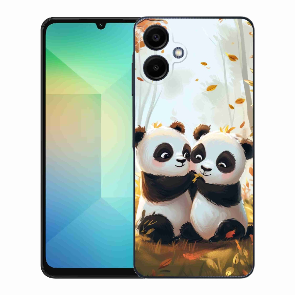 Gél borítás mmCase Samsung Galaxy A06 4G - pandákhoz